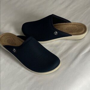 Fly Flot Made in Italy Anti Shock Navy Blue Mesh Clogs